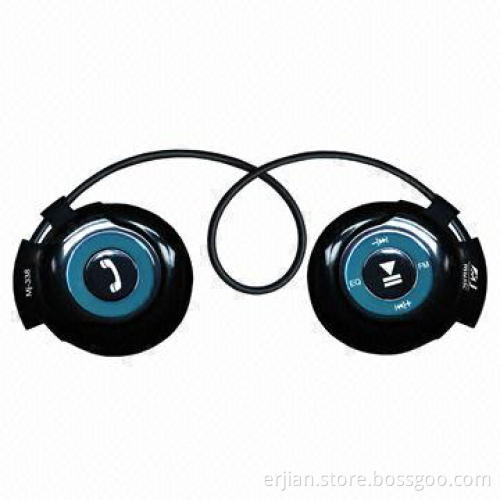 2014 New Smallest Bluetooth Headsets with Mic, Volume Control Buttons, Sports MP3 Player & FM Radio